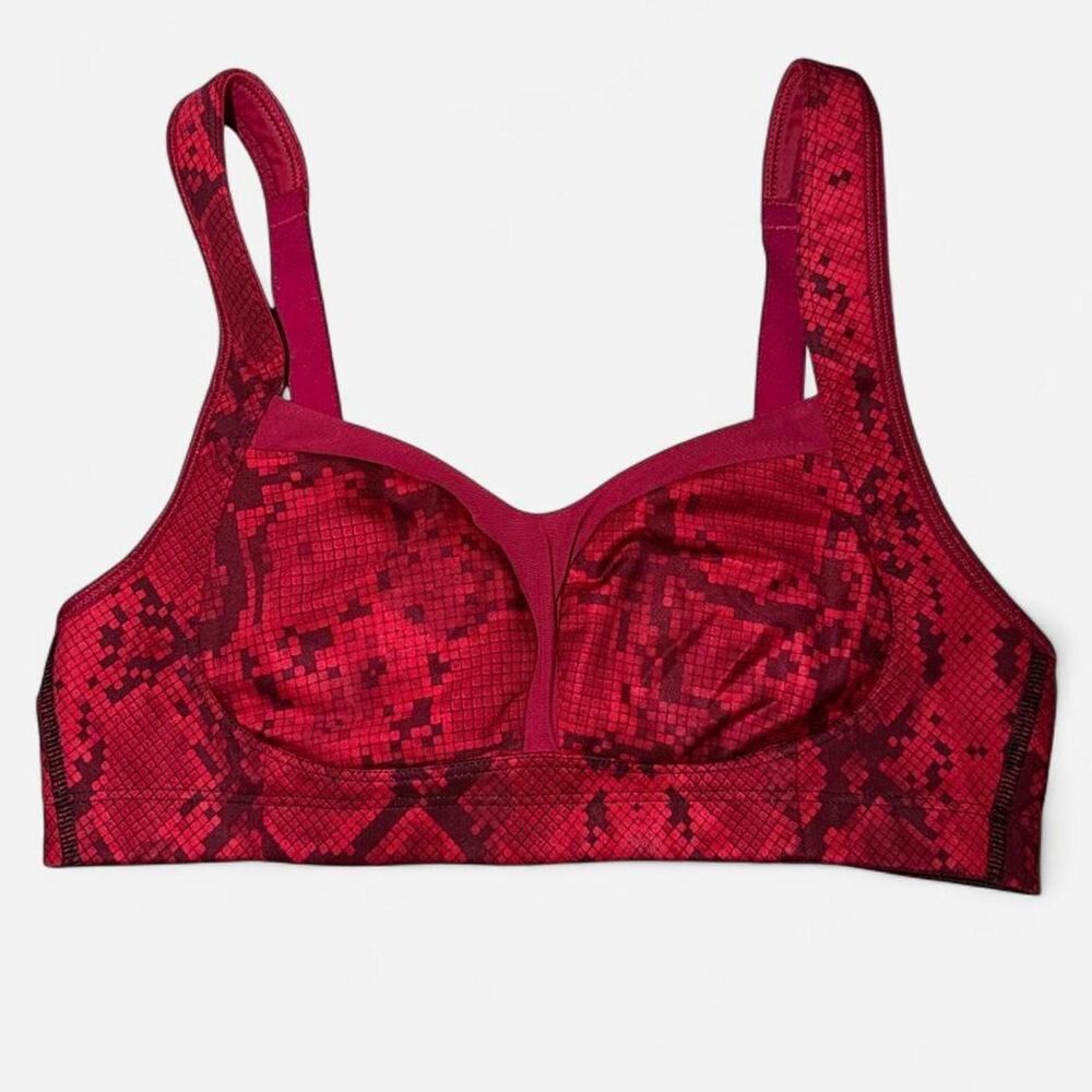 Lululemon Women's Red and Burgundy Bra